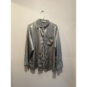 Victoria Secret Satin Pajama Button Down Top